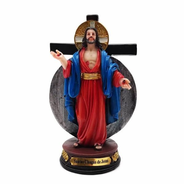 Imagem Santas Chagas de Jesus Padre Reginaldo Manzotti 12,5 cm - 2