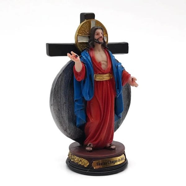 Imagem Santas Chagas de Jesus Padre Reginaldo Manzotti 12,5 cm - 3