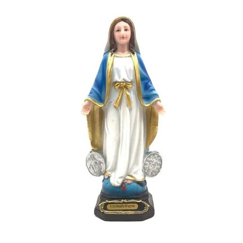 Imagem de Nossa Senhora da Medalha Milagrosa 20 cm Resina