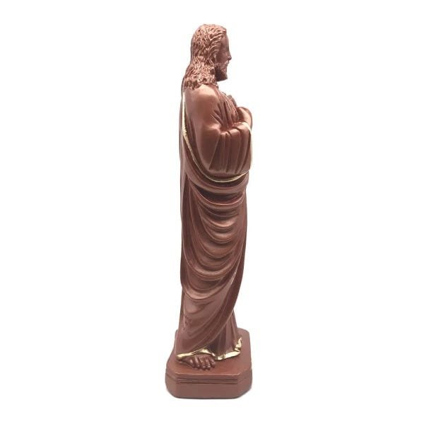 Imagem do Sagrado Coração de Jesus Bronze 30 cm - 3