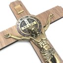 Ver imagem 3 de Crucifixo MDF Oração Medalha São Bento Parede