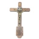 Ver imagem 2 de Crucifixo MDF Oração Medalha São Bento Parede