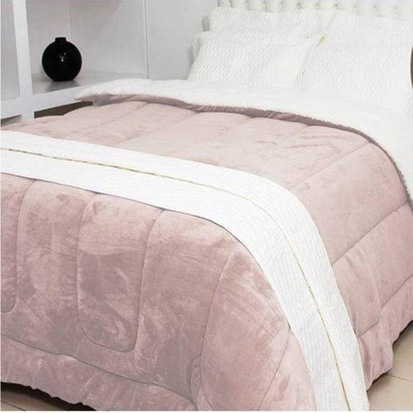 Coberdrom Flannel Sherpa Queen 245x220 Rose Naturalle Sultan - 2