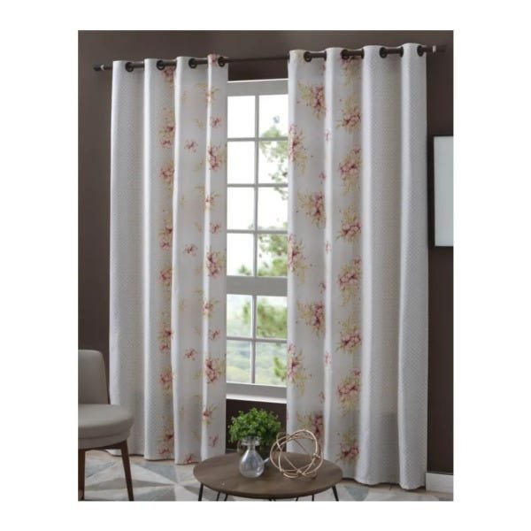 Cortina para Sala Blackout Estampada 2,20 x 2,40 M com Ilhos Aracaju Sultan - 1