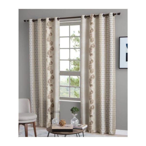 Cortina para Sala Blackout Estampada 2,20 x 2,40 M com Ilhos Curitiba Sultan