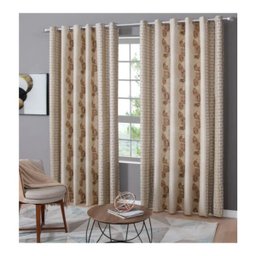 Cortina para Sala Estampada Com Ilhos 4,00 x 2,50 m Curitiba Sultan - 1