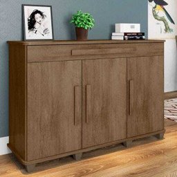 Buffet 3 Portas 1 Gaveta 5 Prateleiras Rubi - 1