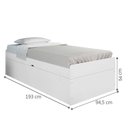Ver imagem 3 de Cama Bruma Nobre Solteiro com Colchão Branco