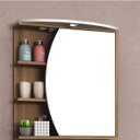 Ver imagem 1 de Espelheira para Banheiro com Led 1 Porta 3 Prateleiras Duna Móveis Bosi