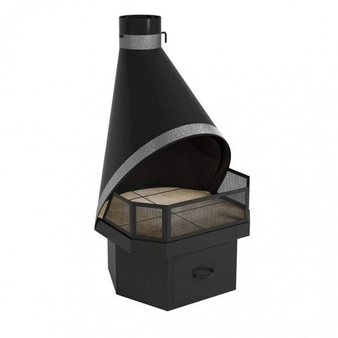 Lareira de Canto ou Meio de Parede Suíça Metávila Metávila