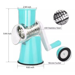 Cortador Fatiador Ralador Legumes Verduras Frutas 3 Laminas - 3