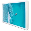 Ver imagem 1 de Quadro Decorativo Caixa o Mar e o Barco Tacolado Moldura Caixa 3cm Madeira sem Vidro 40 X 60cm