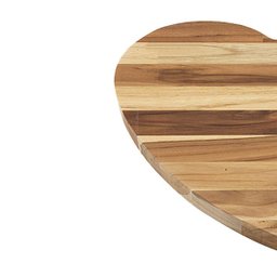 Tabua De Corte Coração Em Madeira - 4