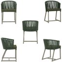 Ver imagem 5 de Mesa com 4 Cadeiras e Noronha Estofado 13 Trama Original Verde