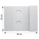 Ver imagem 3 de Kit 2 Bandejas para Sofá Porta Copos com Porta Controle Caixote Tabaco