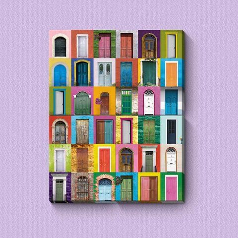 Portas - Quadros ou Placas Modulares com 4 Peças