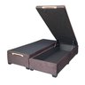 Cama Box Baú Casal Bipartido Suede Luxo - Gs Kamas - Acabamento Reforçado, Amplo Espaço (marrom) - 2