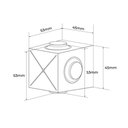 Ver imagem 5 de Mini Arandela Flou LED IP65 4W Bivolt 2700k Preto Nordecor Iluminação 55 Lúmens