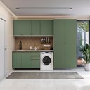 Ver imagem 1 de Lavanderia Modulada Kappesberg Celeste 5 Peças Branco/verde 280cm