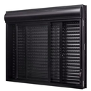 Ver imagem 3 de Janela com 2 Folhas de Correr e Persiana Integrada 1,00x1,00 Aluminio Preto