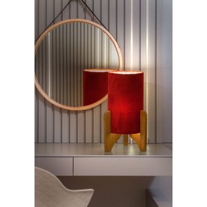 Abajur Luminária De Mesa Decoração Luxo:Vinho
