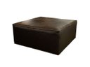Ver imagem 1 de Puff de Couro Munique Preto Iguana - Mempra Design
