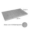Tapete Passadeira Classic 66 x 120cm Cinza Oasis - 4