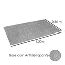 Ver imagem 4 de Tapete Passadeira Classic 66 x 120cm Cinza Oasis