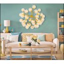 Ver imagem 2 de Lustre Pendente Dourado 70cm 36 Cúpulas Soquete G9 Bivolt