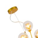 Ver imagem 4 de Lustre Pendente Dourado 70cm 36 Cúpulas Soquete G9 Bivolt