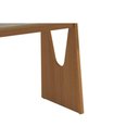 Ver imagem 6 de Mesa p/ Cozinha Mila Premium Madeira Maciça c/ Tampo Madeirado c/ Vidro 160x90cm Carvalho/Off White