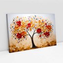 Ver imagem 2 de Quadro Decor Folhas 3d Dourado Branco Sala Quarto Casa Escritório