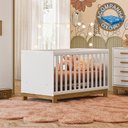 Ver imagem 1 de Berço Mini Cama 4315 Branco Acetinado + Colchão Ortobom Patoti Móveis