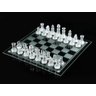 Jogo de Xadrez Tabuleiro Vidro Transparente 25x25 cm - 2