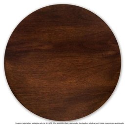 Prato Giratório Centro De Mesa Madeira Castanho 80cm - 1