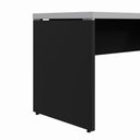 Ver imagem 7 de Escrivaninha L Escritório 1,50m X 1,50m Pés Painel F5 Office Cor:cinza Sagrado com Preto