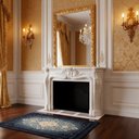 Ver imagem 2 de Tapete Persa Iraniano Azul Escuro Ideal para Sala Quarto e Hall de Entrada 1,00x1,50cm