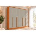 Ver imagem 1 de Guarda Roupa 6 Portas 8 Gav Sevilla Tcil Cinamomo/Off