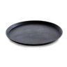 Bandeja Redonda Antiderrapante Garçom para Servir Preta 40cm - 2