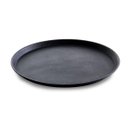 Ver imagem 2 de Bandeja Redonda Antiderrapante Garçom para Servir Preta 40cm