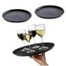 03 Bandeja Redonda Antiderrapante Garçom para Servir 40cm - 1