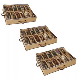 03 Sapateira Organizador Flexível de Chão em TNT 12 Nichos - 1 03 Sapateira Organizador Flexível de Chão em TNT 12 Nichos - 1