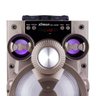 Caixa de Som xtrad Portátil Amplificada Mp3 Fm SD USB Bluetooth 15Wrms Dourado - 3