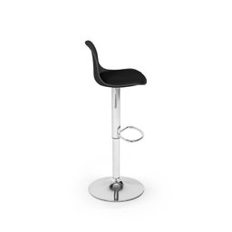 Banqueta Alta Base Giratória com Encosto e Regulagem de Altura Leda - Preto - 5