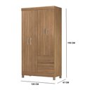 Ver imagem 6 de Guarda Roupa Solteiro Lótus 4 Portas 2 Gavetas Amendola Tana Decor Demobile