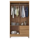 Ver imagem 4 de Guarda Roupa Solteiro Lótus 4 Portas 2 Gavetas Amendola Tana Decor Demobile
