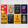 Kit Placas Decorativas Top Bebidas Mdf - 8 Placas - 3