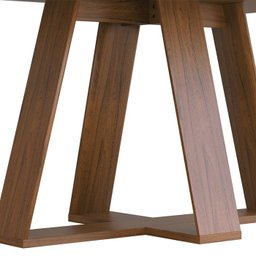 Conj Sala Jantar 170x90 Kiyas Freijo Off White Veludo Moca DJ Moveis - 9