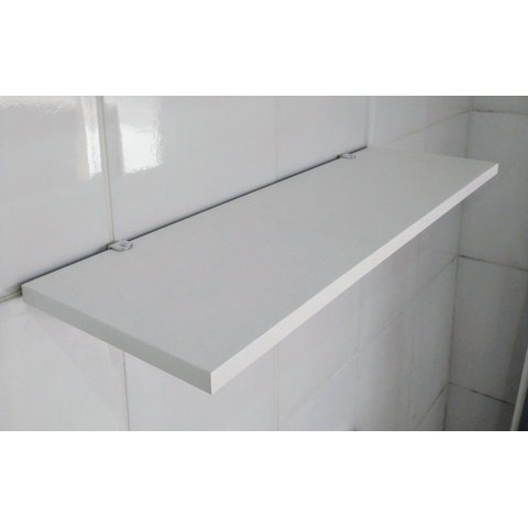 Suporte em Mdf e Alumínio para Prateleira de até 30cm de Largura