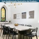 Ver imagem 4 de Kit 4 Cadeiras Empilhável Inmetro Aviv Master Allegra Fratini Polipropileno Preto Suporta 182kg